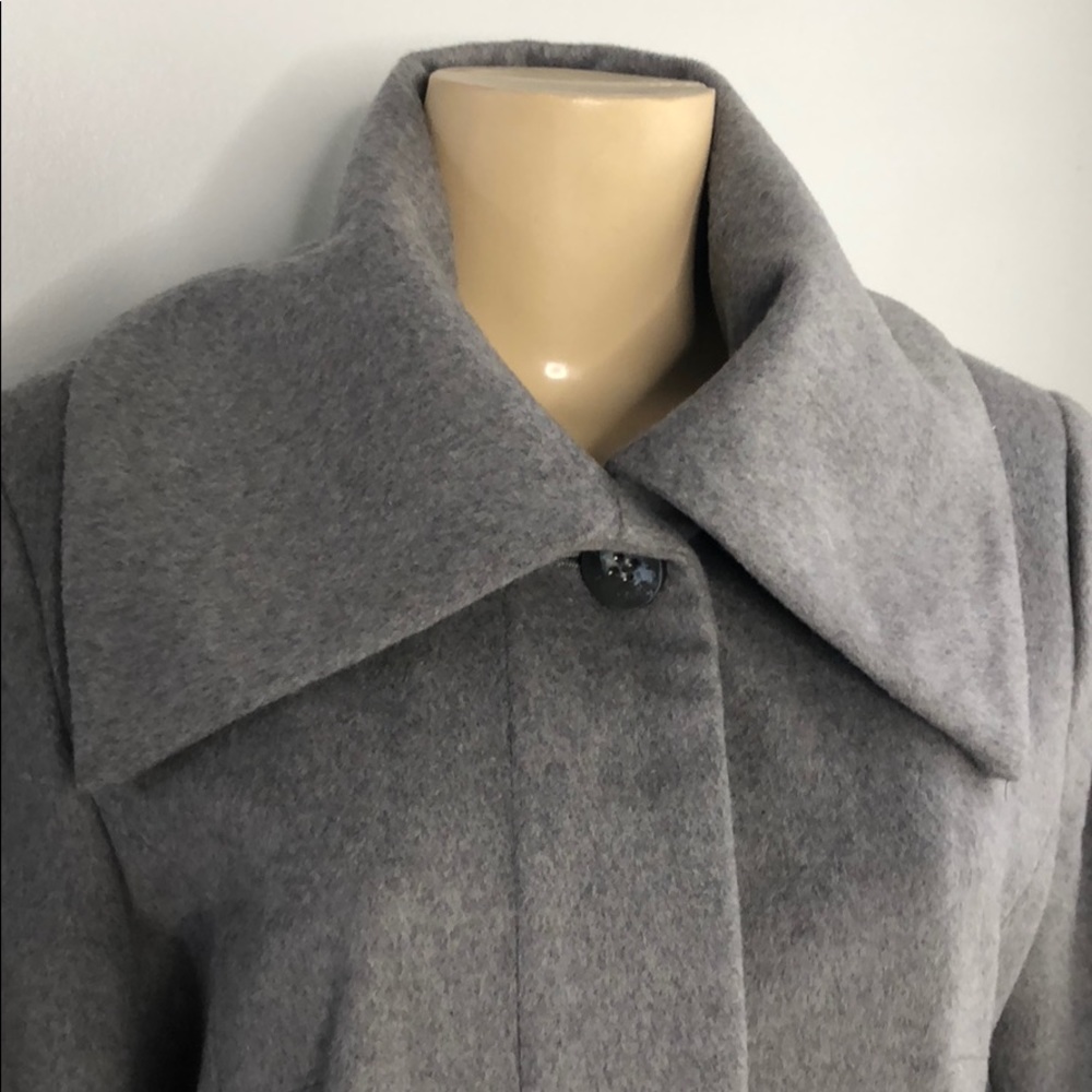 Cole Haan Signature Envelope Collar A-Line Coat - Picture 4 of 8